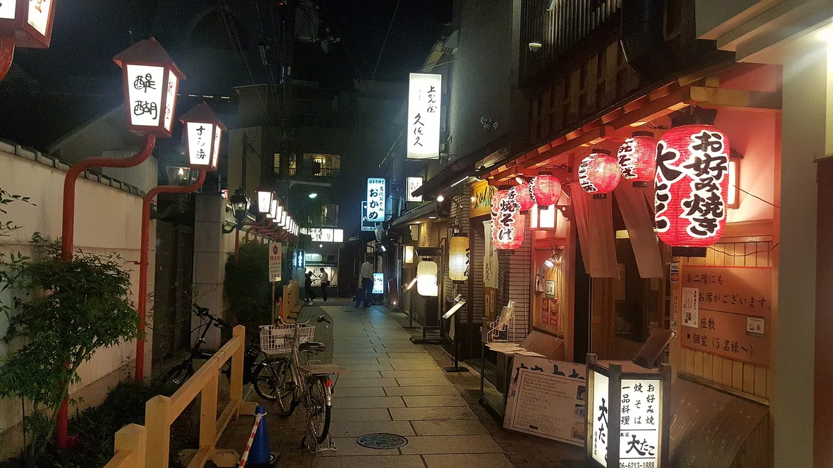 夜晚的法善寺横丁