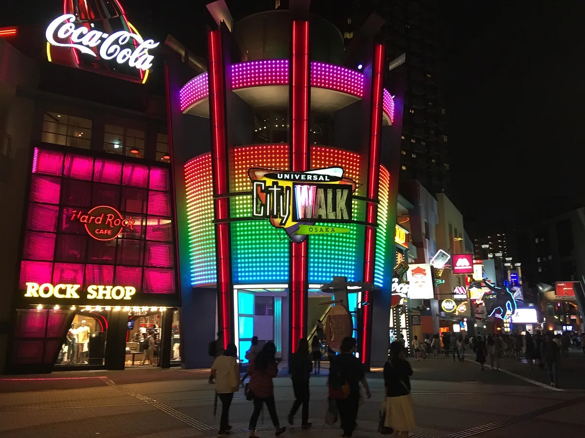 夜晚的大阪 Universal CityWalk